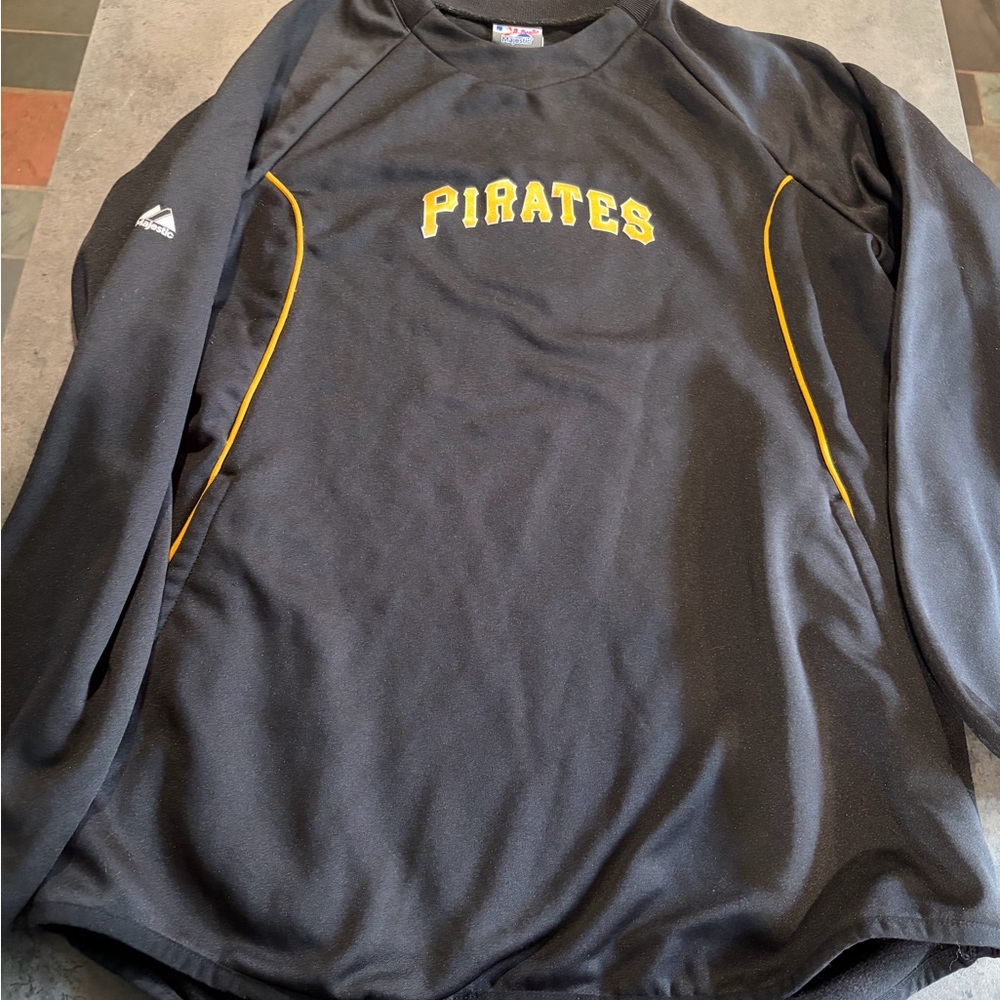 Pittsburgh Pirates performance fleece crew neck sweatshirt with side pockets